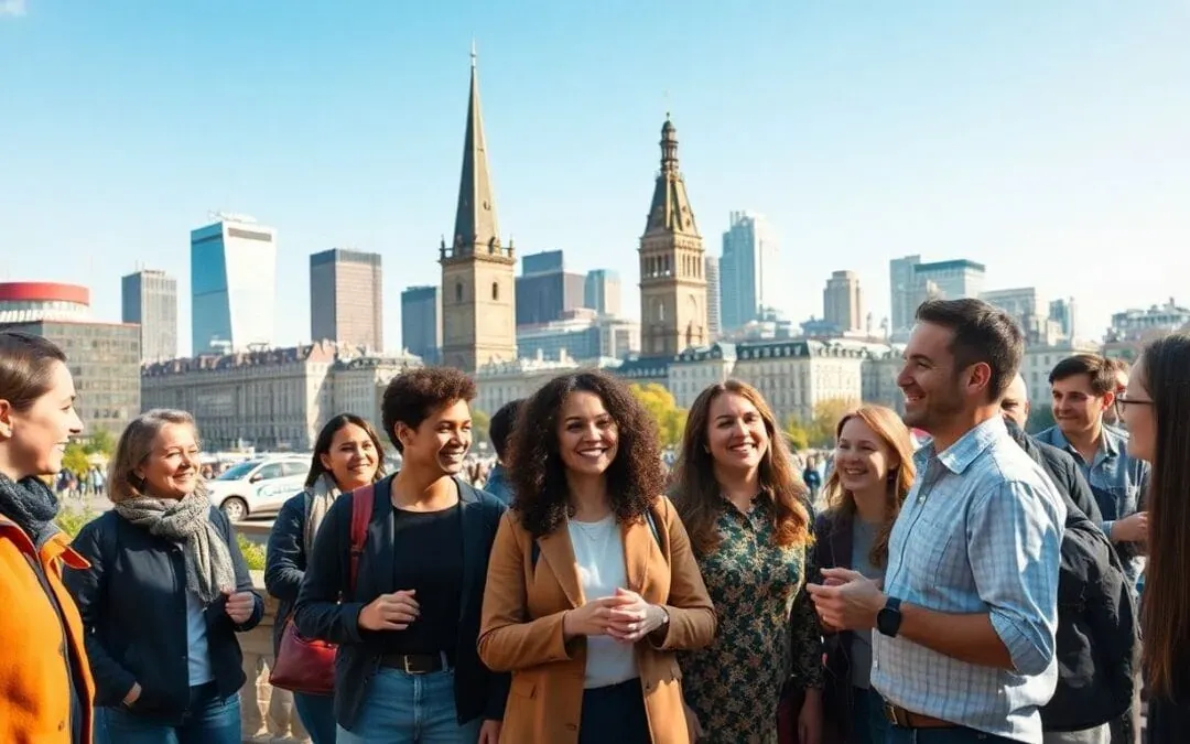 Frankfurt Teamevent mit lachenden Kollegen